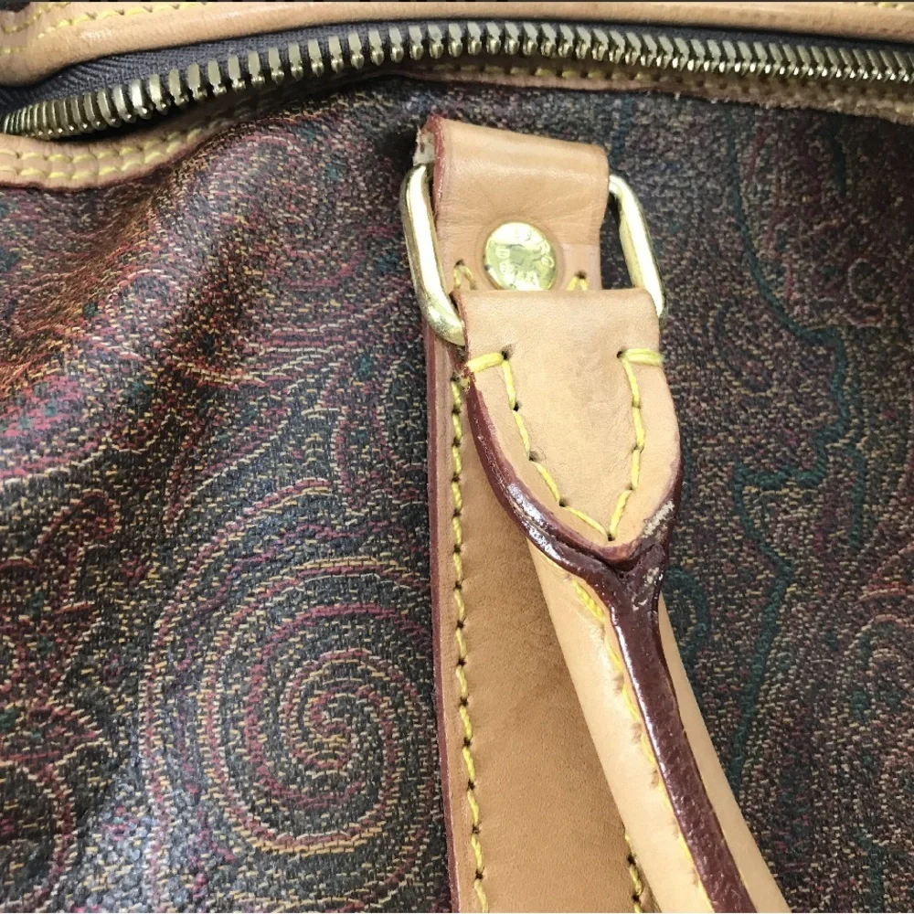 Authentic ETRO Paisley Boston Bag